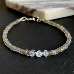 Moonstone Labradorite Bracelet 