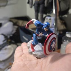 2007 Captain America Miniature Pvc Figure 