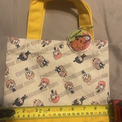 Chainsaw Man mini Tote Bag With Charm