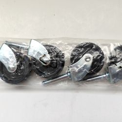 Lot of 4 Wheels Casters, 1 3/4" Shaft, New, Sealed!