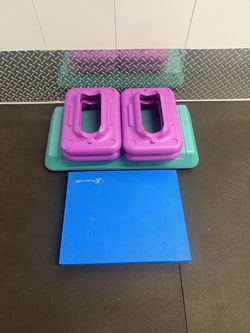 The Step Original Aerobic with 4 Risers and Exercise Balance Pad