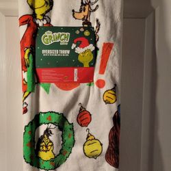 The Grinch throw blanket