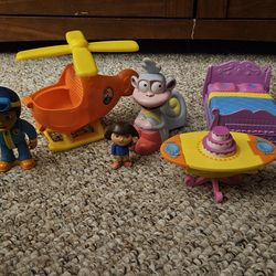 Dora The Explorer And Go Diego Go Figures