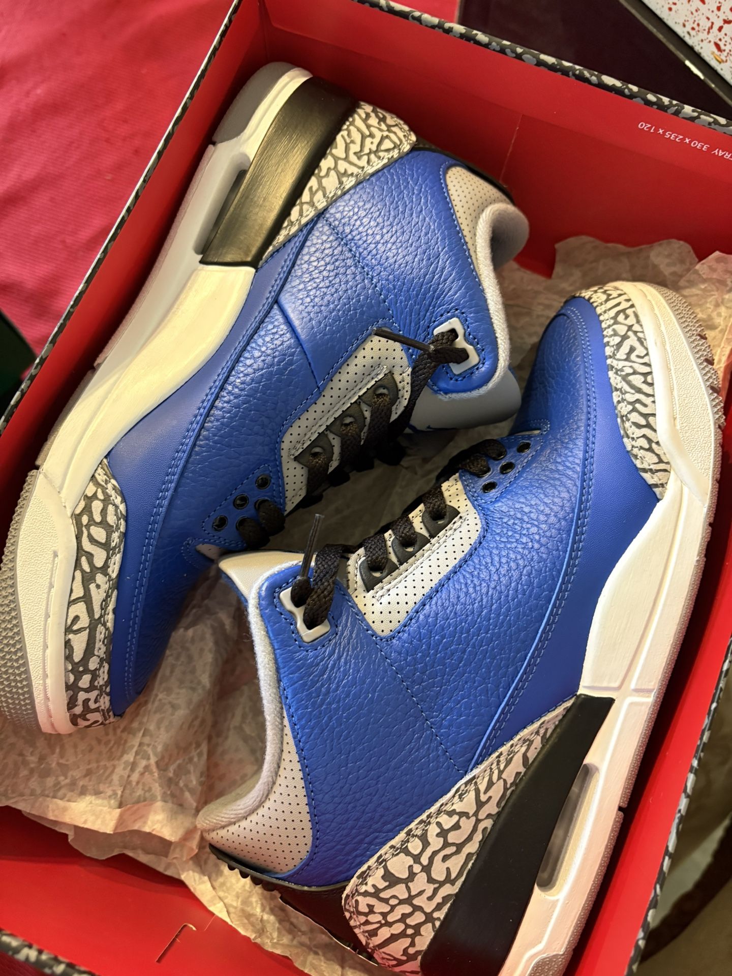 Jordan 3 Royal Blue Size 8.5