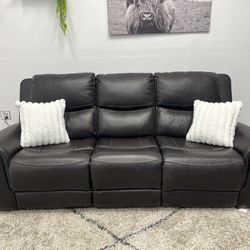 Electric Leather Recliner - Free Delivery