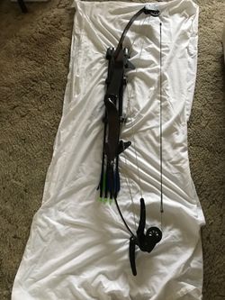 Bear compound bow whitetail hunter with 4 arrows $100.00