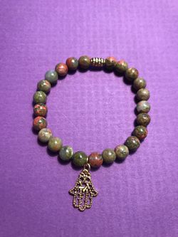 Unakite bracelet