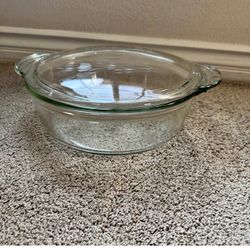 Vintage NIB Princess House HERITAGE CRYSTAL 3.5 Qt Casserole Dish w Lid