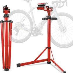 Upgraded Bike Repair Stand Max 176 lbs, Bicycle Repair Stand Heavy Duty, Aluminum Bicycle Stand Manintenance Workstand Portable for Any Bike, Heavy E-