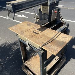 Radial Saw With Extra Blades 