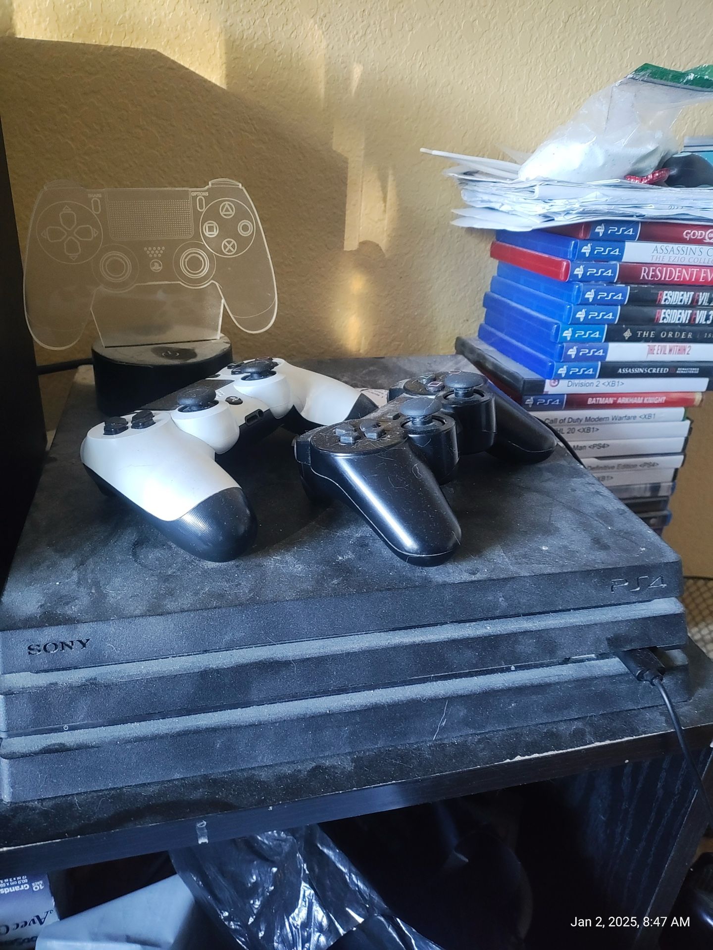 PS4 Pro W/ 1TB Internal & 4TB External Hard Drive