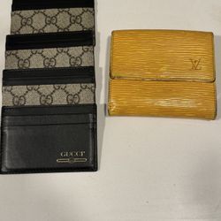 Gucci Canvas Card Holders 