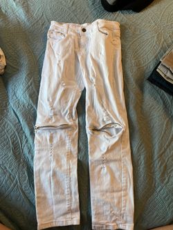Size 10 boys white jeans