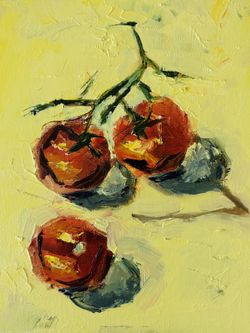 Painting Three Tomatoes