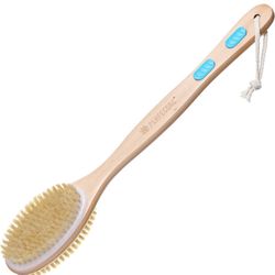 Brandnew Nellam Dry Body Brush - Exfoliating Body Scrub Brush for Bath and Shower w/ Thick Bristles for Lymphatic Drainage, Cellulite and Skin Health
