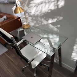 Glass Top Desk 