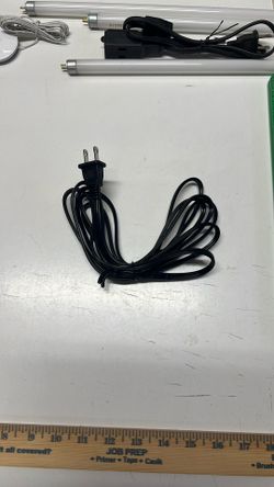 8 feet pigtail 18/2 SPT2 2 prong flat wire power cord 18 guage polarized 2 prong plug.