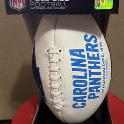 Panthers Full Size Football With Autograph Pen