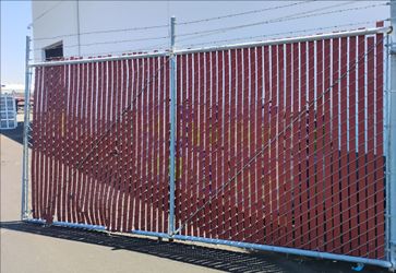 TWO) Chain link Gates - 8ft tall X 14ft in width