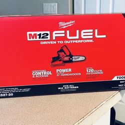 Milwaukee New M12 Fuel Hatchet 6” Pruning Saw (tool Only)