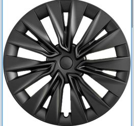 Tesla Model Y 19-Inch Wheel Hub Cover Wheel Covers, 4 Covers Per Pack, Made of Sturdy PC ABS Material for 2020-2024 Model Y Gemini Wheel Cover Replace