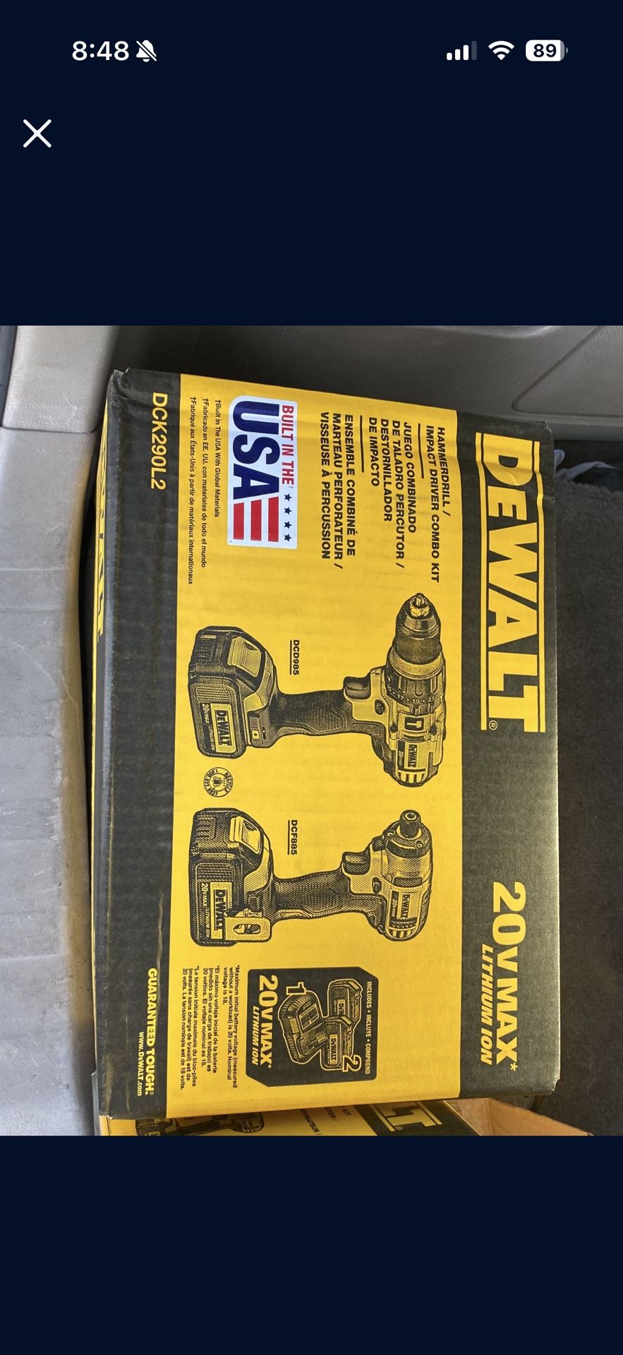 Dewalt Hammer Drill And Impact Driver Combo Kit