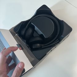 Bluetooth Headset V5.2, Dual connect Wireless Headphones, Noise Cancelling Mic.