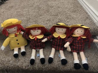 Vintage Madeline plush plushie dolls lot sale
