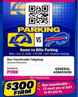 Rams Tailgate Parking Pass at SoFi Stadium – $300