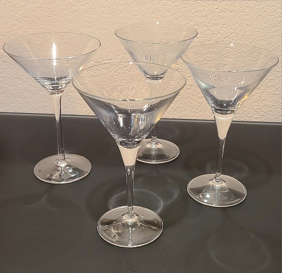 Four Martini Glasses -Crate&Barrel