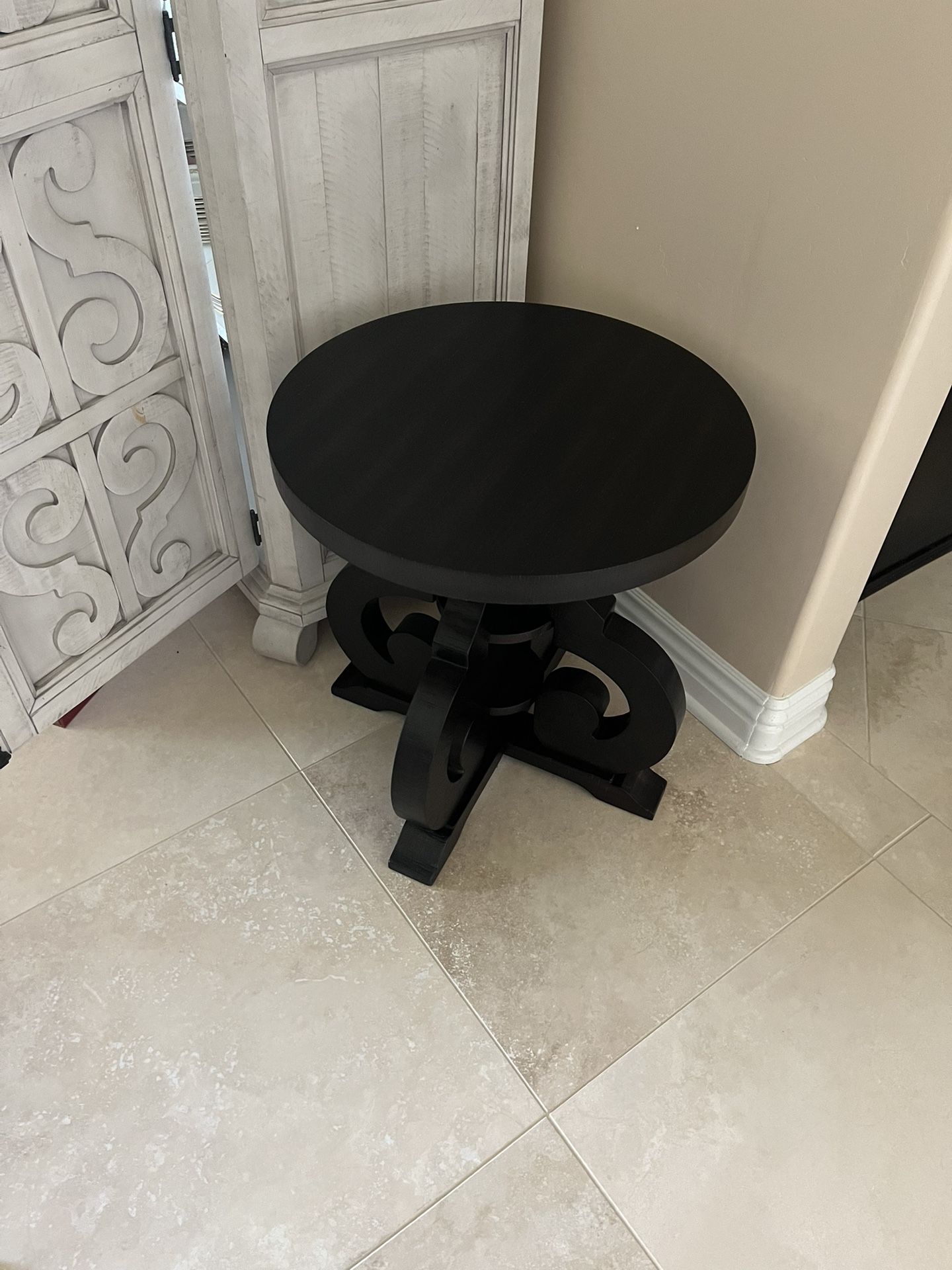 Small Round Side Table