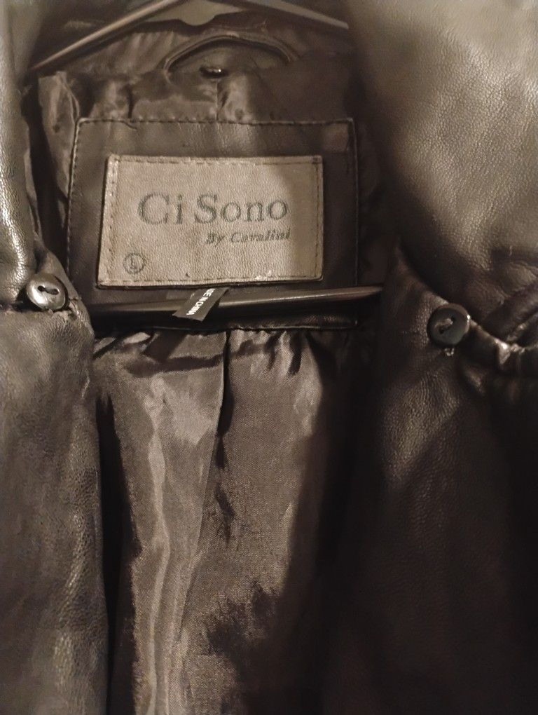 Leather Women's,Small Jacket