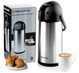 Cresimo 3 Liter Stainless Steel Thermal Airpot and Thermos