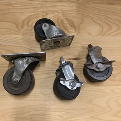 4 Inch Casters Full Swivel/ 2 With Locks