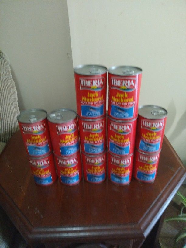 12 Cans of Iberia Jack Mackerel