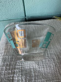 Vintage Anchor Hocking  Harlequin Mid  Century Modern Dip bowl .