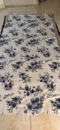 2 Back Tab Floral Curtains