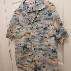 Old Navy Everyday Hawaiin Shirt  For Men Size L