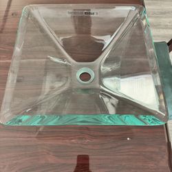 Kraus 18”x18” Tempered Glass Vessel/Sink