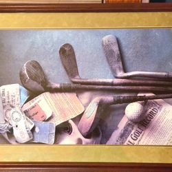 Vintage Golf Picture Frame 