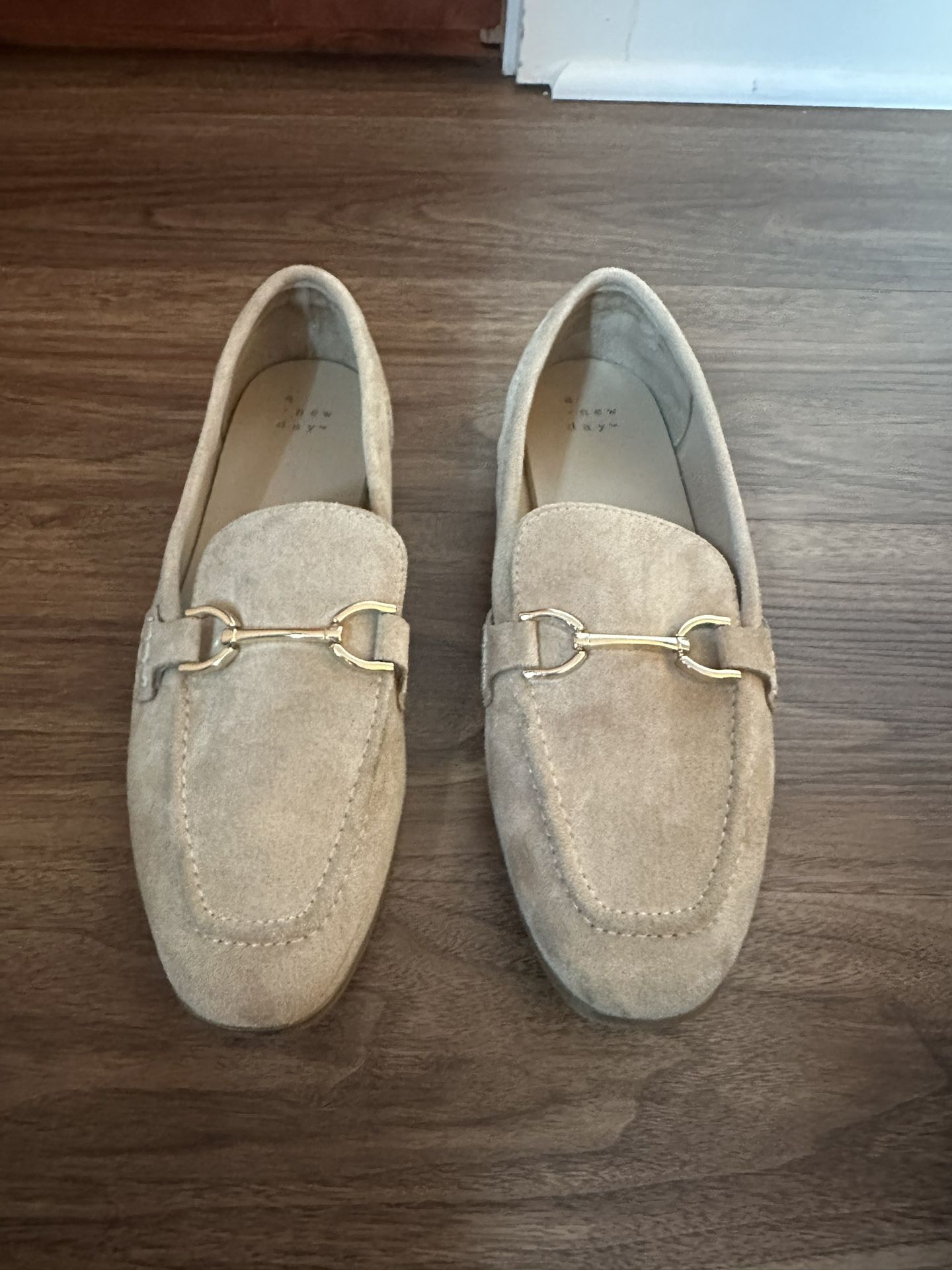 Suede Nude Loafers