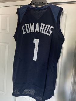 Anthony Edwards Signed Jersey Beckett Authentic
