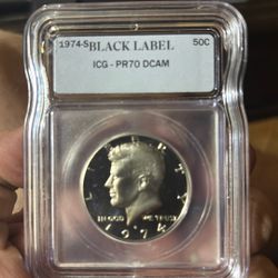 ICG - PR70 DCAM 1974 S Black Label Kennedy 