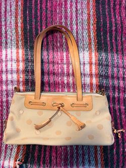 Dooney & Bourke Polka Dot Canvas Handbag