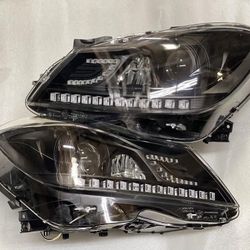 2012 to 2015 Mercedes Benz C Class W204 Projector LED Headlights Luces Micas Calaveras Faros Focos