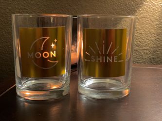 Cocktail glasses + vintage water glass from Urban Outfitters