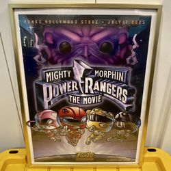 Power Rangers Funko Event Poster w/ Frame