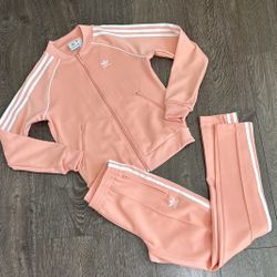New Pink Adidas Pants Set