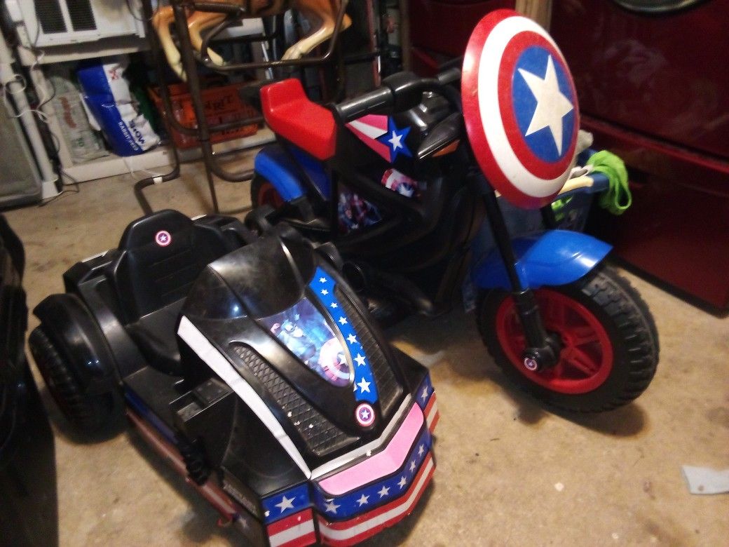 Captain America Motorcycle with sidecar 