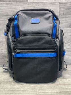 A1 Hawk - TUMI Alpha Bravo Backpack - Blue - Never Used - Premium Travel Bag (A1D018728)